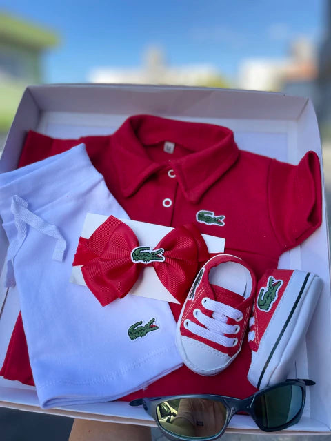 CONJUNTO BABY BODY E SAIA
